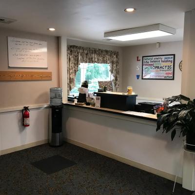 Leicester Spine And Wellness Front Desk Scaled